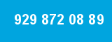 929 872 08 89 929 872 08 89